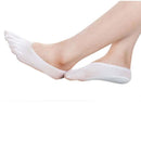 5 Pairs Female Socks Five Toe Sock Slippers Invisibility for Solid Color Crew Socks(Pink)