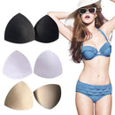 3 Pairs Bra Pad Sewing Insert Soft Sponge Cup Removable Padded, Size:One size(White)