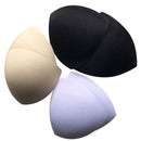 3 Pairs Bra Pad Sewing Insert Soft Sponge Cup Removable Padded, Size:One size(White)