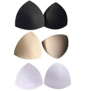 3 Pairs Bra Pad Sewing Insert Soft Sponge Cup Removable Padded, Size:One size(Skin Color)