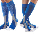 3 Pairs Compression Socks Outdoor Sports Men Women Calf Shin Leg Running, Size:L/XL(White)