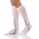 3 Pairs Compression Socks Outdoor Sports Men Women Calf Shin Leg Running, Size:S/M(Pink)