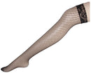 Sexy Linger Over Knee Socks Sexy Fishnet Lace Nylon Top Mesh Thigh High Stockings Pantyhose Long Tights(Black)