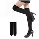 3 Pairs Sexy Thigh High Stocking Women Over knee Socks Female Hosiery Stockings(White)