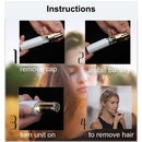 Electric Hair Removal Epilator For Women Facial Safety Epilator Accessories Body Face Mini Makeup Tool(White)