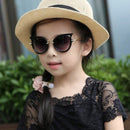 2 PCS Fashion Baby Girls and Boys Cat Eyes Sunglasses Anti-UV Sunglasses(Black)