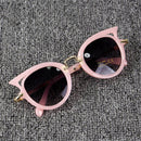 2 PCS Fashion Baby Girls and Boys Cat Eyes Sunglasses Anti-UV Sunglasses(Pink)
