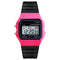 F-91W Analog Digital Motion LED Silicone Strap Multifunction Electronic Watch(Black)