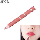 3PCS Professional Wood Waterproof Lady Charming Lip Liner Contour Makeup Lipstick Tool(28)