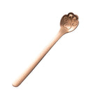 Stainless Steel Creative Cat Claw Coffee Spoon Dessert Cake Spoon, Style:Cat Claw Spoon, Color:Rose Gold
