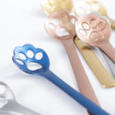 Stainless Steel Creative Cat Claw Coffee Spoon Dessert Cake Spoon, Style:Cat Claw Spoon, Color:Rose Gold