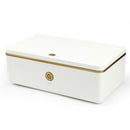 Portable UV Disinfection Box LED Sterilizer Storage Box Personal Care(White)