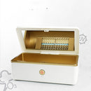 Portable UV Disinfection Box LED Sterilizer Storage Box Personal Care(White)