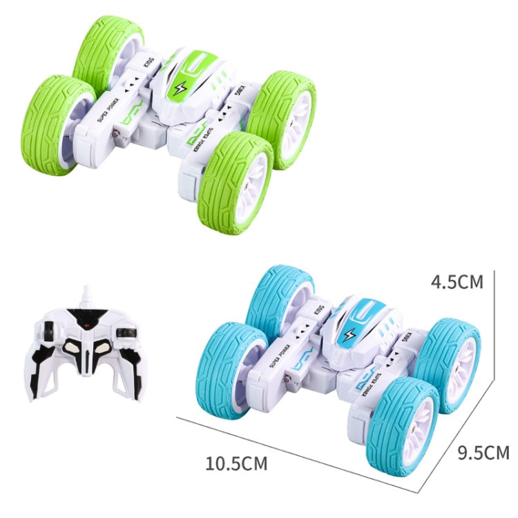 2.4G Remote Control Mini Light Drift Stunt 4WD Toy Car(Green)