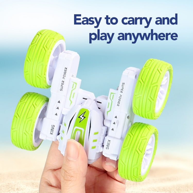 2.4G Remote Control Mini Light Drift Stunt 4WD Toy Car(Blue)