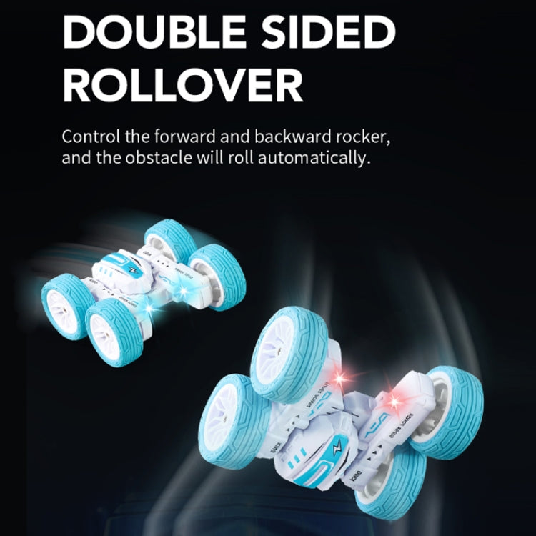 2.4G Remote Control Mini Light Drift Stunt 4WD Toy Car(Blue)