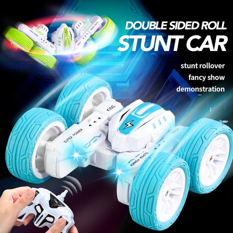 2.4G Remote Control Mini Light Drift Stunt 4WD Toy Car(Blue)
