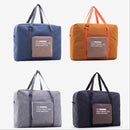 Folding Women Travel Bag Unisex Luggage Travel Handbags WaterProof Travel Bag Large Capacity Bag(Navy)