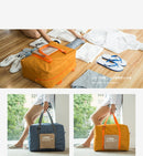 Folding Women Travel Bag Unisex Luggage Travel Handbags WaterProof Travel Bag Large Capacity Bag(Navy)