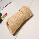Women Outdoor Pasteable Adjustable Visor Straw Weaving Hat(Natural Color)