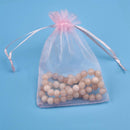 100 PCS Gift Bags Jewelry Organza Bag Wedding Birthday Party Drawable Pouches, Gift Bag Size:13X18cm(Black)