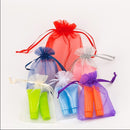 100 PCS Gift Bags Jewelry Organza Bag Wedding Birthday Party Drawable Pouches, Gift Bag Size:20x30cm(Black)
