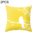 2 PCS 45x45cm Yellow Striped Pillowcase Geometric Throw Cushion Pillow Cover Printing Cushion Pillow Case Bedroom Office, Size:450*450mm(6)