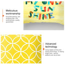 2 PCS 45x45cm Yellow Striped Pillowcase Geometric Throw Cushion Pillow Cover Printing Cushion Pillow Case Bedroom Office, Size:450*450mm(7)