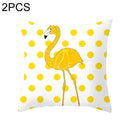 2 PCS 45x45cm Yellow Striped Pillowcase Geometric Throw Cushion Pillow Cover Printing Cushion Pillow Case Bedroom Office, Size:450*450mm(10)