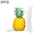 2 PCS 45x45cm Yellow Striped Pillowcase Geometric Throw Cushion Pillow Cover Printing Cushion Pillow Case Bedroom Office, Size:450*450mm(12)