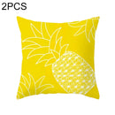 2 PCS 45x45cm Yellow Striped Pillowcase Geometric Throw Cushion Pillow Cover Printing Cushion Pillow Case Bedroom Office, Size:450*450mm(14)