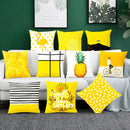 2 PCS 45x45cm Yellow Striped Pillowcase Geometric Throw Cushion Pillow Cover Printing Cushion Pillow Case Bedroom Office(17)