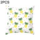 2 PCS 45x45cm Yellow Striped Pillowcase Geometric Throw Cushion Pillow Cover Printing Cushion Pillow Case Bedroom Office, Size:450*450mm(21)