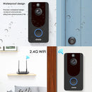 EKEN V7 Standard Edition 1080P Full HD Weather Resistant WiFi Security Home Monitor Intercom Smart Phone Video Doorbell without Dingdong Machine, Support Two-way Audio, PIR Motion Detection, Night Vision