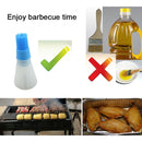 Silicone Oil Brush Pastry for Barbecue Baking Cooking BBQ Tool(Orange)