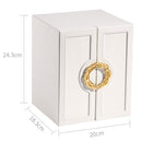 Multi-layer Large-capacity Leather Jewelry Storage Box(White)