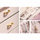 Multi-layer Large-capacity Leather Jewelry Storage Box(White)