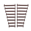 16 PCS / Set Running No Tie Shoelaces Fashion Unisex Athletic Elastic Silicone ShoeLaces(Coffee)