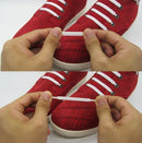16 PCS / Set Running No Tie Shoelaces Fashion Unisex Athletic Elastic Silicone ShoeLaces(Coffee)