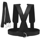 Anti-resistance Training Belt Speed Exercise Tension Belt Weight-bearing Exercise Strap, Style:Ordinary(Black)