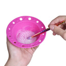 Beauty Tools Silicone Brush Tray Makeup Brush Special Cleaning Bowl(Red)