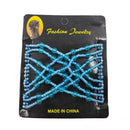 3 PCS Woman Elastic Magic DIY Vintage Headband Fashion Hair Maker Bun Hair Combs Metal Hairpins Hair Accessories(Blue)