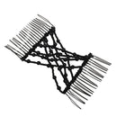 3 PCS Woman Elastic Magic DIY Vintage Headband Fashion Hair Maker Bun Hair Combs Metal Hairpins Hair Accessories(Coffee)