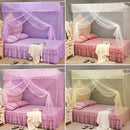 Single-door Mosquito Net Square Roof for Home Student Dormitory, Size:1.8x2.0x1.8 Meters(Purple)