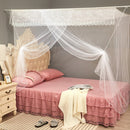Single-door Mosquito Net Square Roof for Home Student Dormitory, Size:1.8x2.0x1.8 Meters(White)