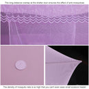 Single-door Mosquito Net Square Roof for Home Student Dormitory, Size:1.8x2.0x1.8 Meters(Pink)