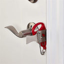 Portable Security Lock Door Lock Anti-theft Lock, Style:Red Triangle