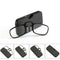 2 PCS TR90 Pince-nez Reading Glasses Presbyopic Glasses with Portable Box, Degree:+1.50D(Brown)