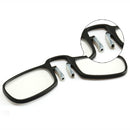 2 PCS TR90 Pince-nez Reading Glasses Presbyopic Glasses with Portable Box, Degree:+2.00D(Brown)