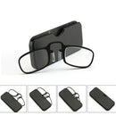 2 PCS TR90 Pince-nez Reading Glasses Presbyopic Glasses with Portable Box, Degree:+3.00D(Red)